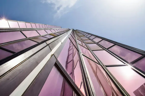 Low angle photography of curtain wall building at daytime